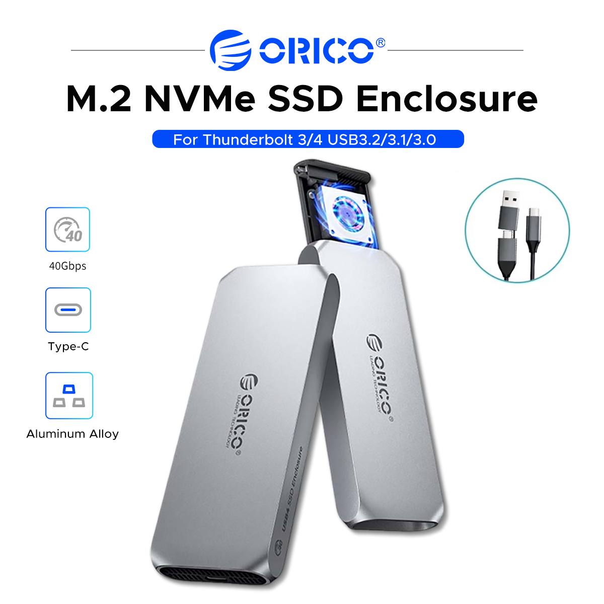 ORICO USB4 M.2 NVMe SSD-behuiz - Usb4 40Gbps External Ssd 8Tb recensie en prijs