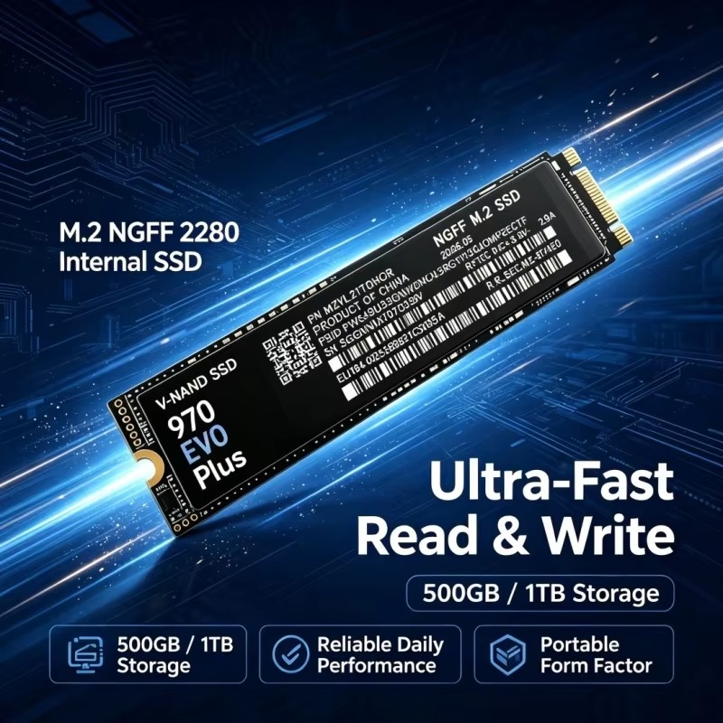 970 EVO Plus M.2 NGFF SSD, TLC - Samsung Ssd recensie en prijs